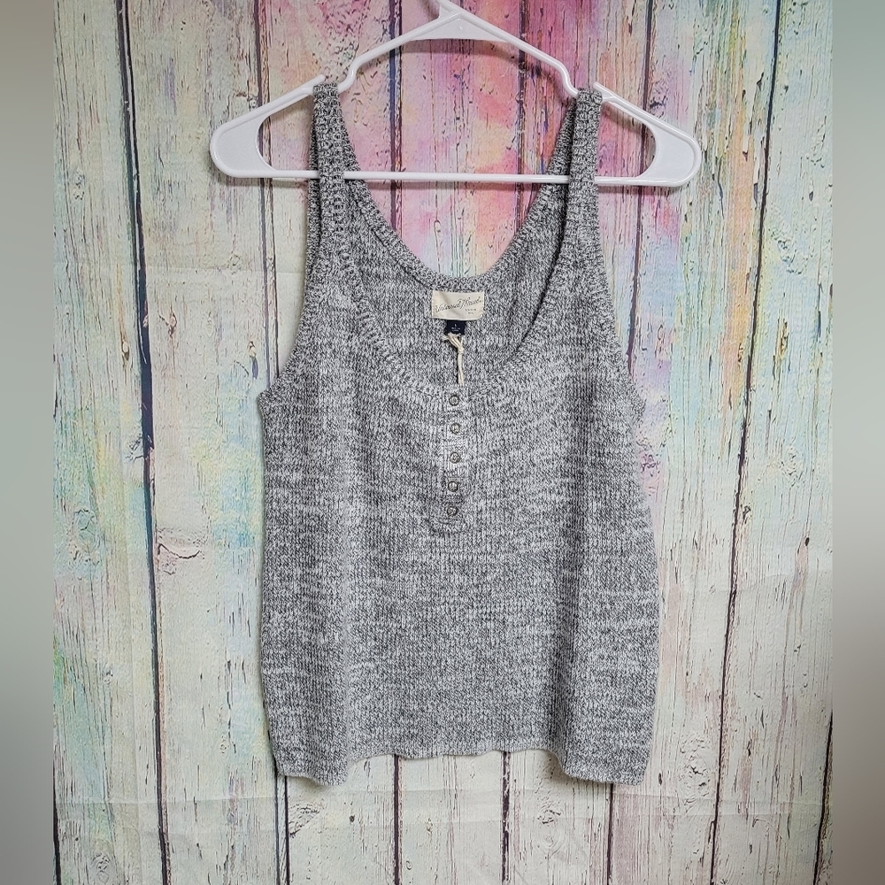 NWT universal‎ thread Light gray ribbed tank